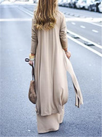 Simple Casual Comfortable Soft Loose Vest Tops Pants Jacket Knitted Three-piece Suit