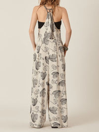 Women's Fashion Printed Loose Jumpsuit