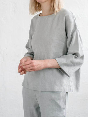 Cotton And Linen Loose Leisure Suit