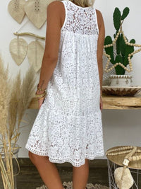 Lace Sleeveless Simple Women's Dress