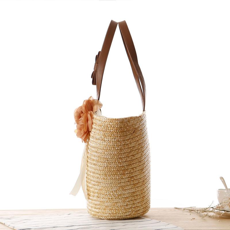 Idyllic Straw Woven Shoulder Beach Women's Bag