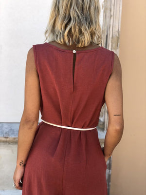 Loose Solid Color Jumpsuit