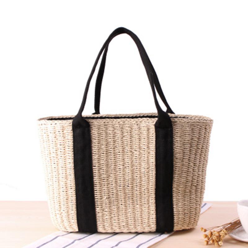 Simple Hand-Woven Large Capacity Women's Bag