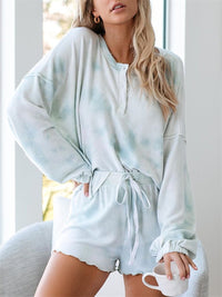 Romantic Home Service Tie Dye Casual Suit