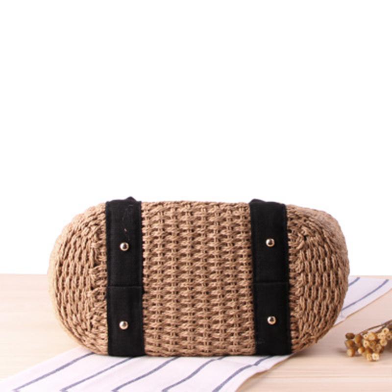 Simple Hand-Woven Large Capacity Women's Bag
