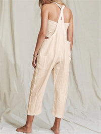 Fashion Solid Color Casual Strap Overalls