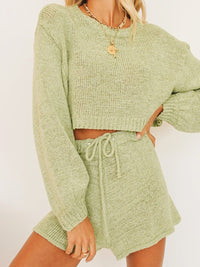 Loose Casual Knitted Two-piece Suit