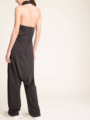 Sexy Loose Sleeveless Pants With Open Back