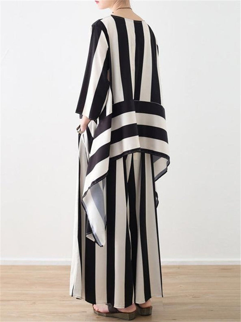 Casual Fashion Striped Irregular Suits