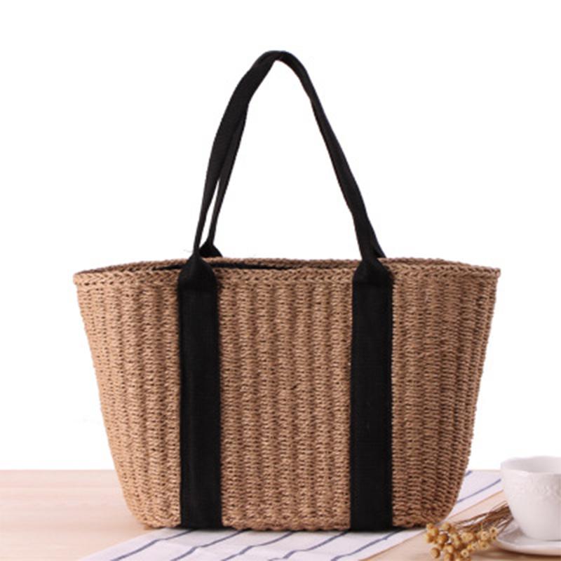 Simple Hand-Woven Large Capacity Women's Bag