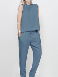 Simple Fashion Casual Loose Top Pants Suit