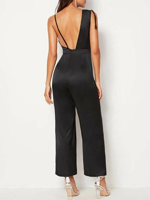 Sexy Asymmetric Sling Backless Jumpsuits