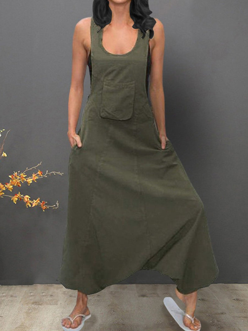 Sleeveless Bib Pants Harem Trousers Jumpsuit Playsuit Overalls