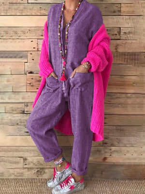 Casual Fashion Wild Button Jumpsuit