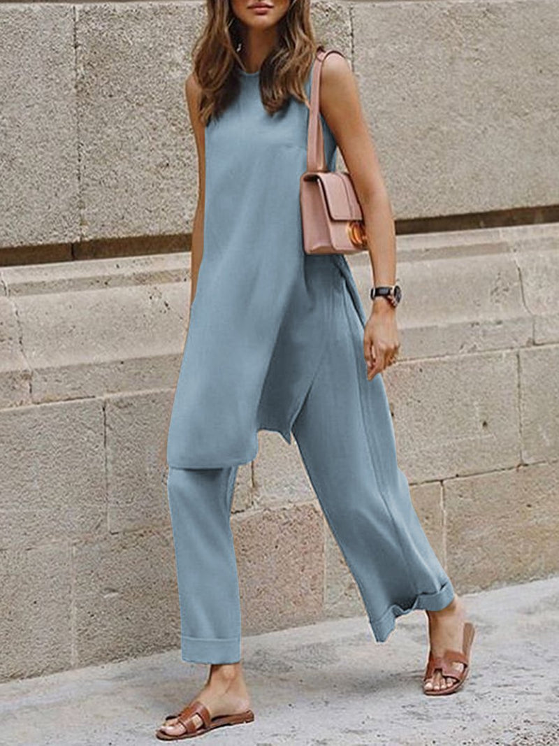 Solid Color Strapless Loose Casual Comfort Women'S Suit