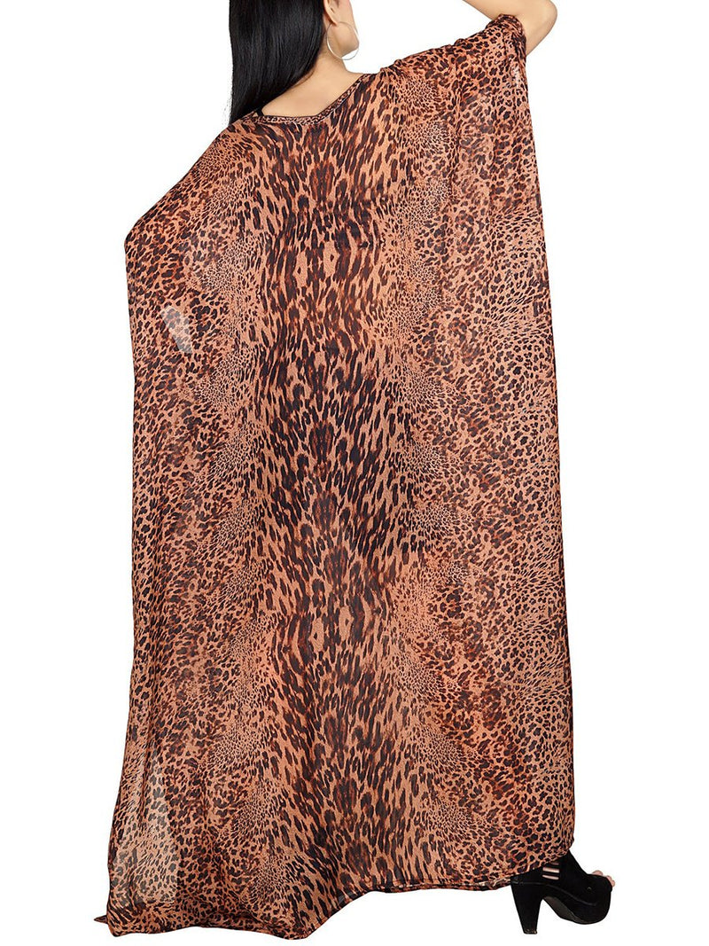 Women's Casual Loose Leopard Print Dress