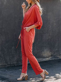 Solid Color Jumpsuit