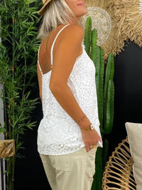 Lace Casual Sleeveless Simple Women's Tops