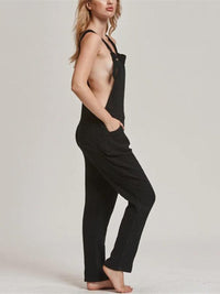 Casual Solid Color Loose Jumpsuit